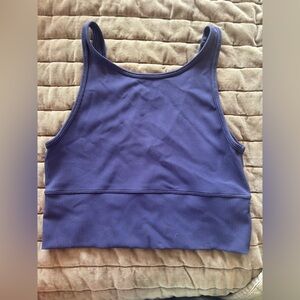 Lululemon Women's Ribbed Blue Tank Top